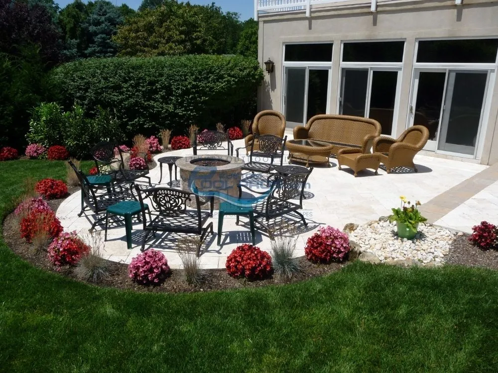well furnished patio installation, backyard pool in Garwood NJ